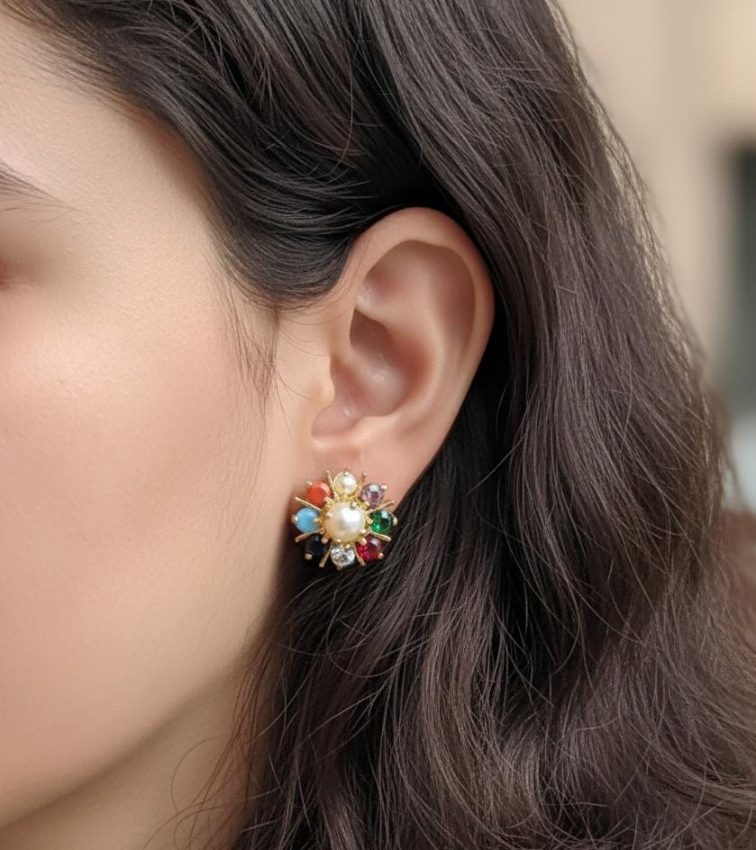 Navratan Daily Wear Studs